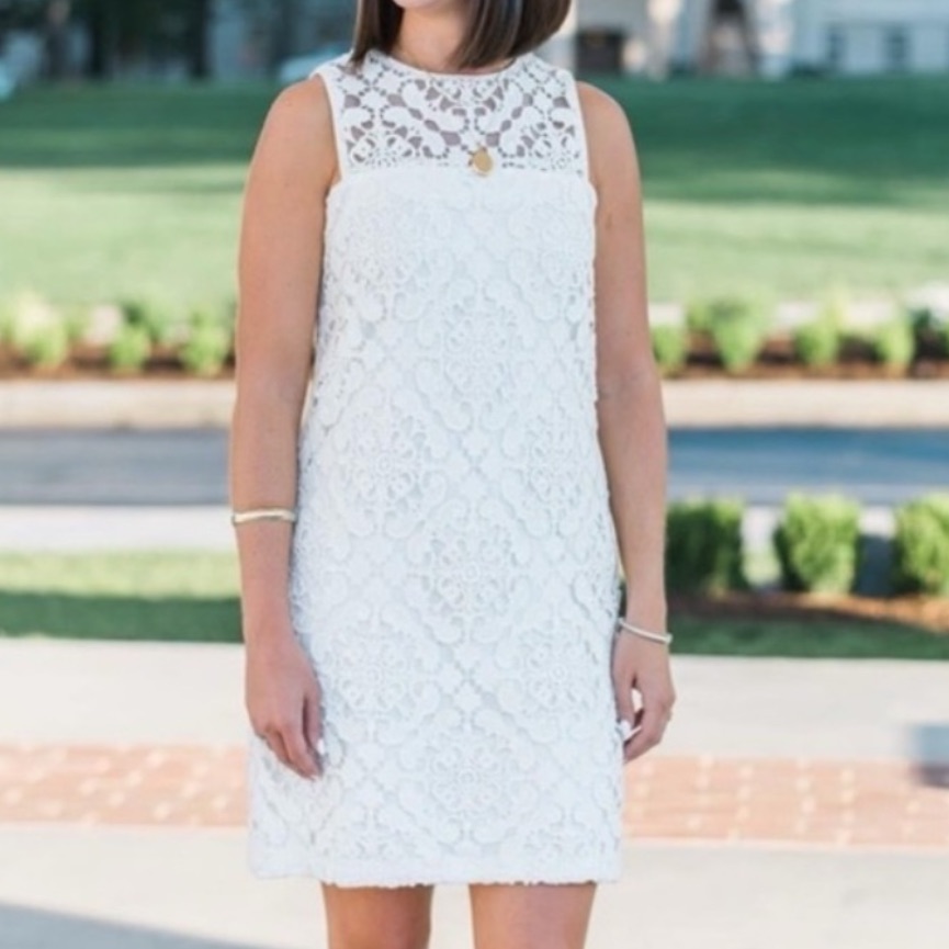 Shoshanna White Lace Dress
